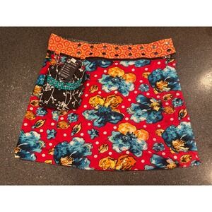 ZAND Amsterdam Handmade Adjustable Reversible Floral Hippie Boho Skirt  One Size
